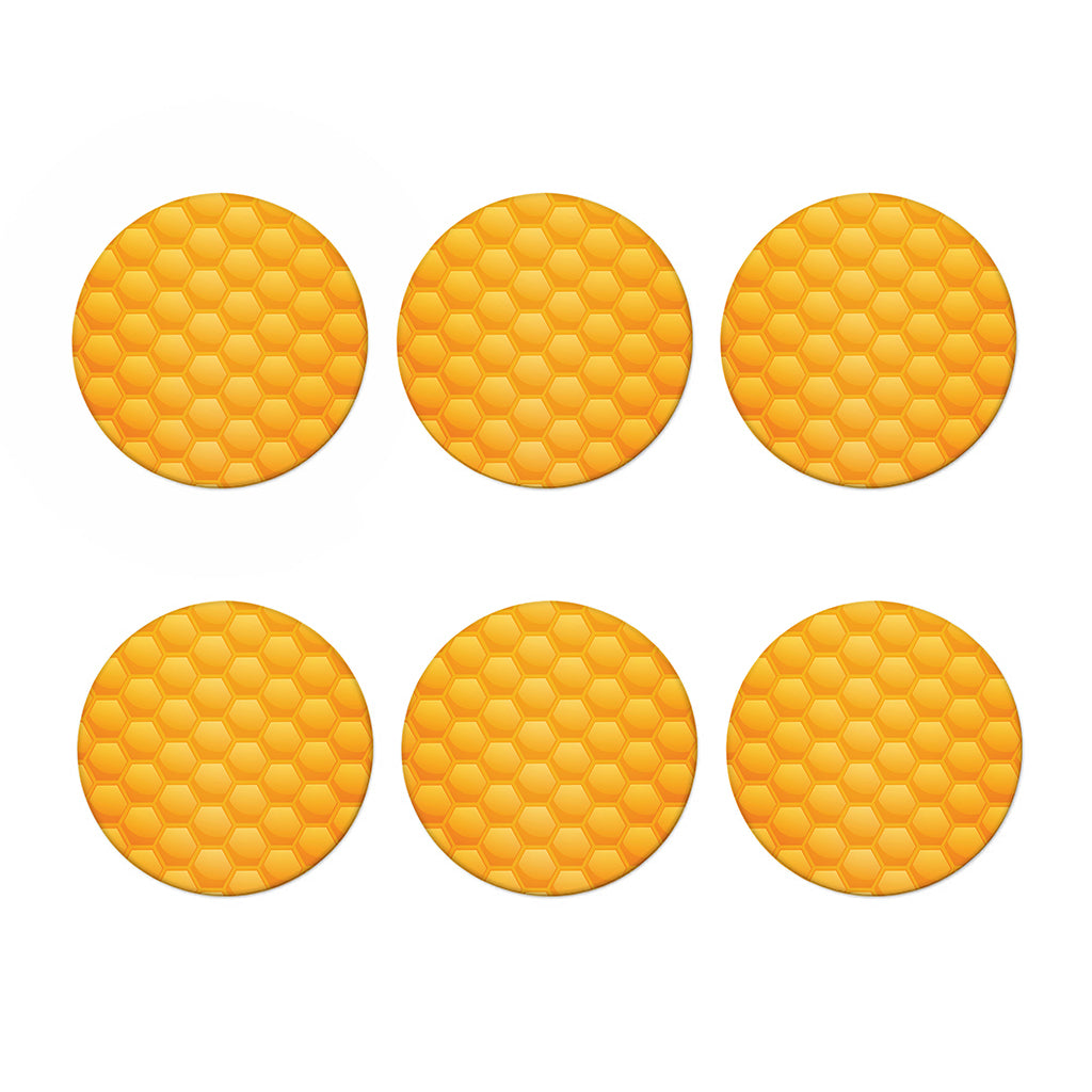 Honeycomb Pattern Print Coaster Set