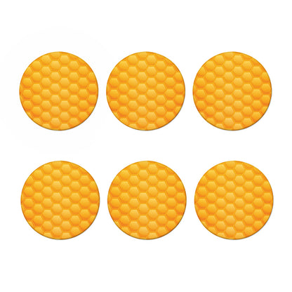 Honeycomb Pattern Print Coaster Set