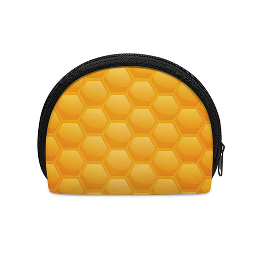 Honeycomb Pattern Print Coin Purse