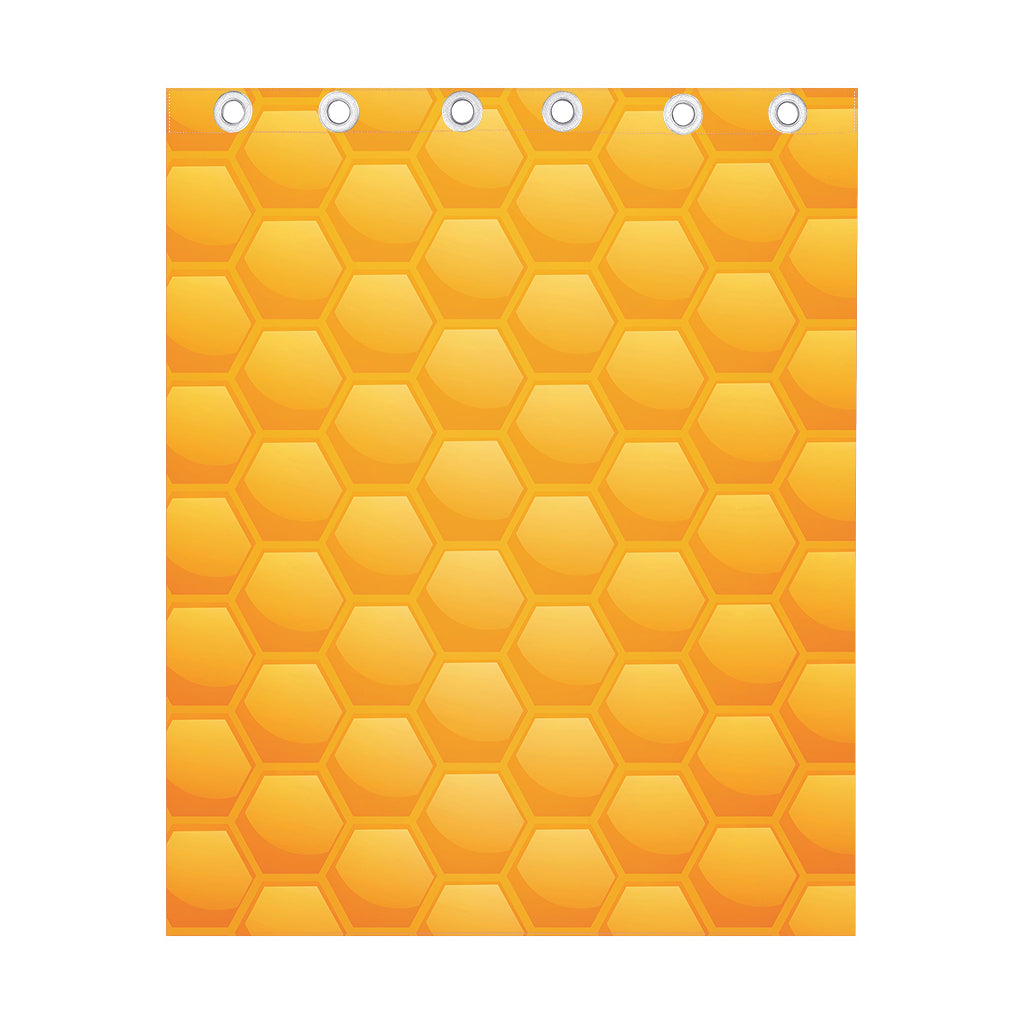 Honeycomb Pattern Print Curtain