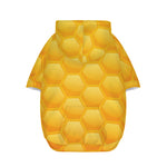 Honeycomb Pattern Print Dog Zip Up Hoodie