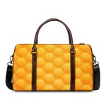 Honeycomb Pattern Print Duffle Bag