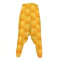 Honeycomb Pattern Print Hammer Pants