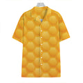 Honeycomb Pattern Print Hawaiian Shirt