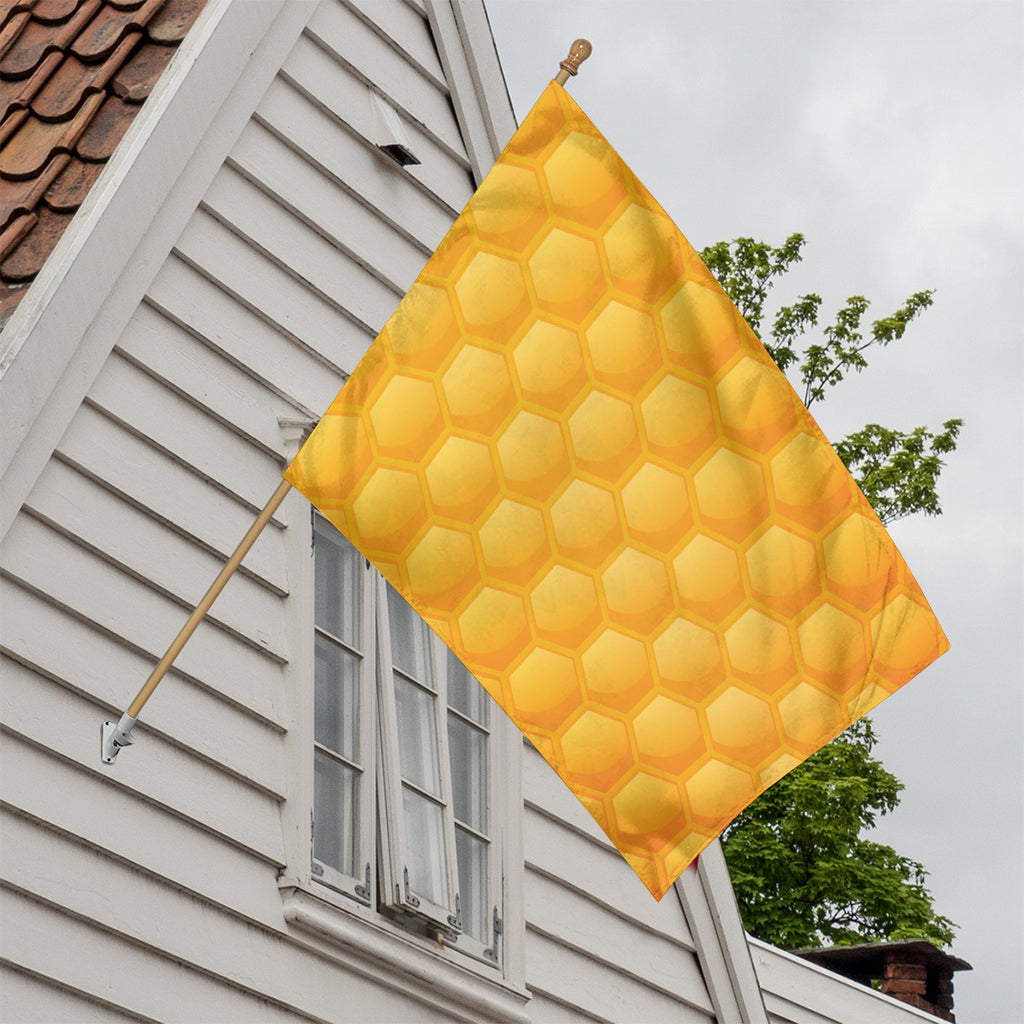 Honeycomb Pattern Print House Flag