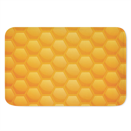 Honeycomb Pattern Print Indoor Door Mat