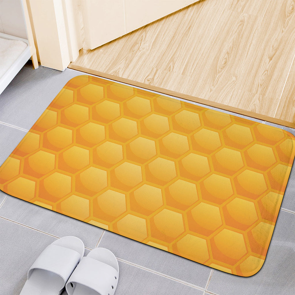 Honeycomb Pattern Print Indoor Door Mat