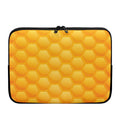 Honeycomb Pattern Print Laptop Sleeve