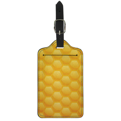 Honeycomb Pattern Print Luggage Tag