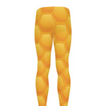 Honeycomb Pattern Print Men's leggings