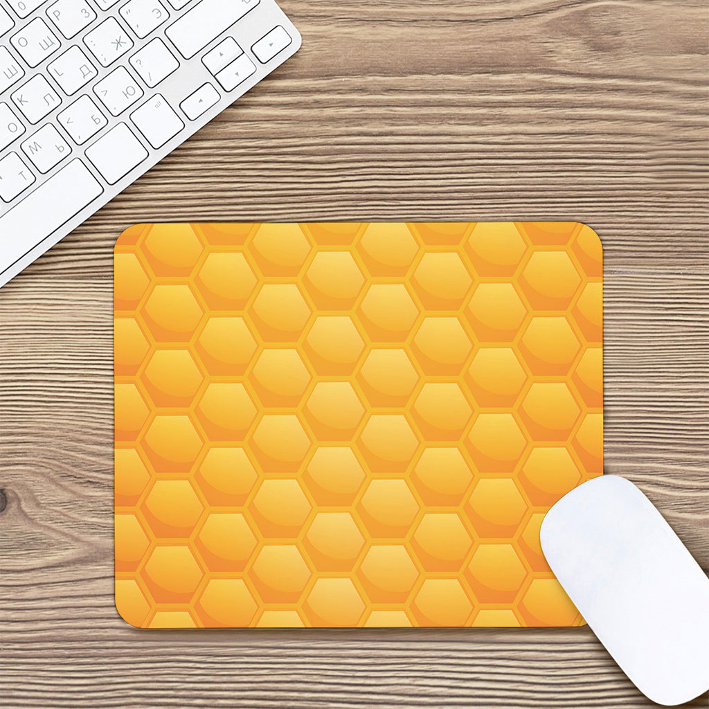Honeycomb Pattern Print Mouse Pad
