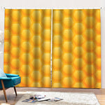 Honeycomb Pattern Print Pencil Pleat Curtains