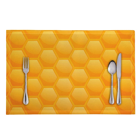 Honeycomb Pattern Print Placemat