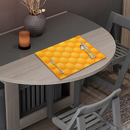 Honeycomb Pattern Print Placemat