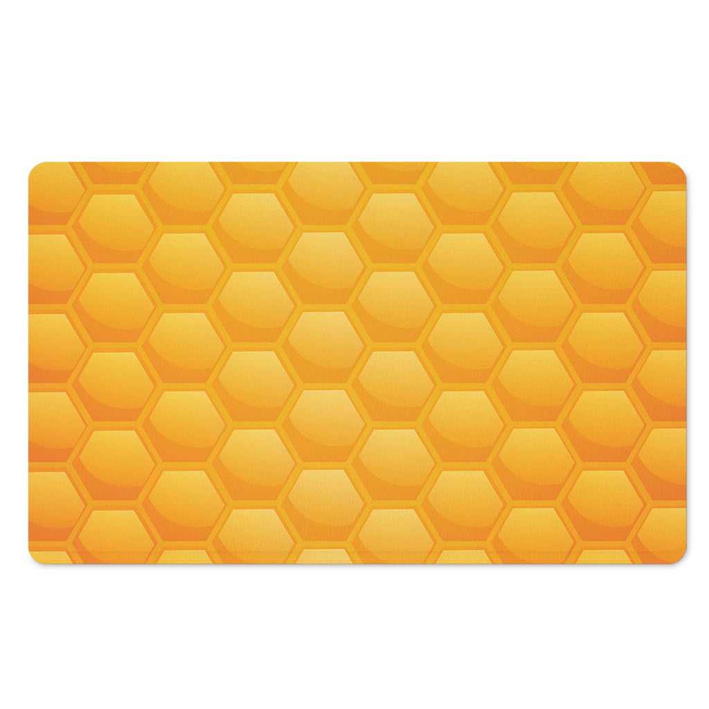 Honeycomb Pattern Print Polyester Doormat