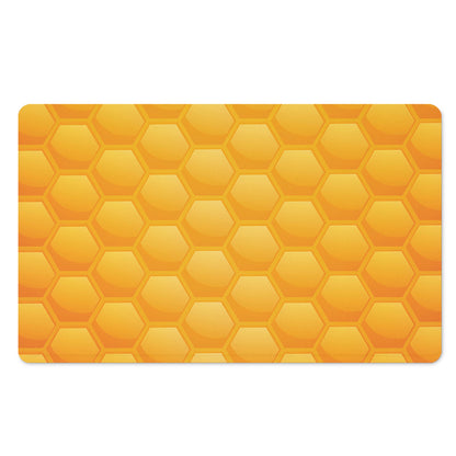 Honeycomb Pattern Print Polyester Doormat