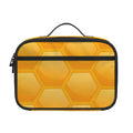 Honeycomb Pattern Print Portable Lunch Bag