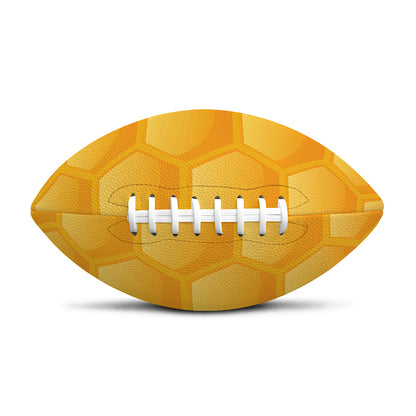 Honeycomb Pattern Print Rugby Ball