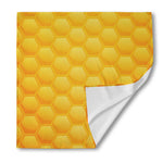 Honeycomb Pattern Print Silk Bandana