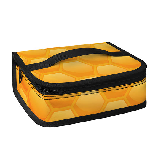 Honeycomb Pattern Print Small Lunch Bag