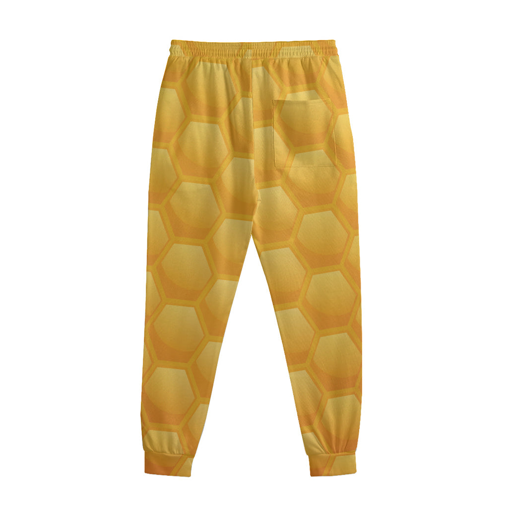 Honeycomb Pattern Print Sweatpants