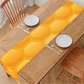 Honeycomb Pattern Print Table Runner