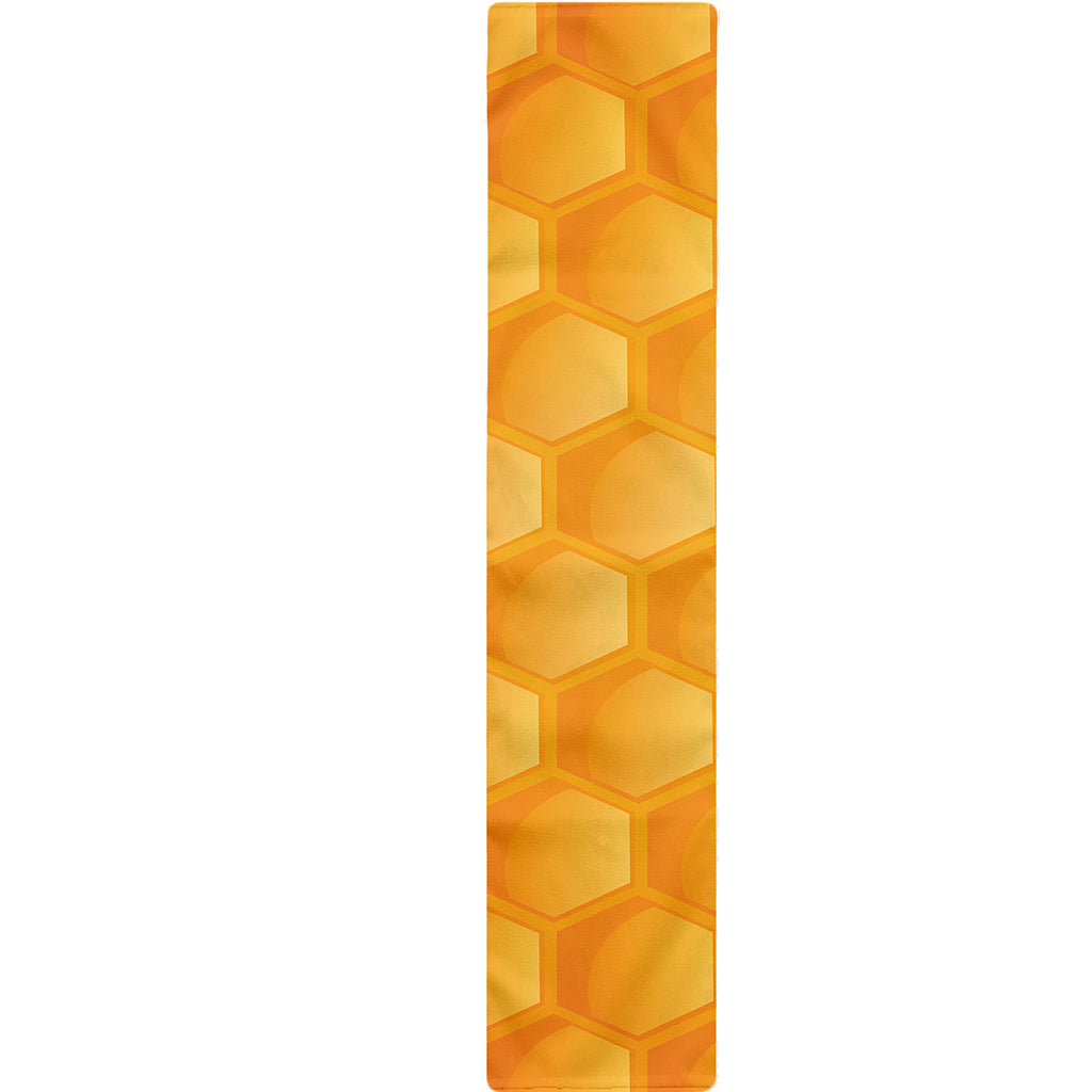Honeycomb Pattern Print Table Runner
