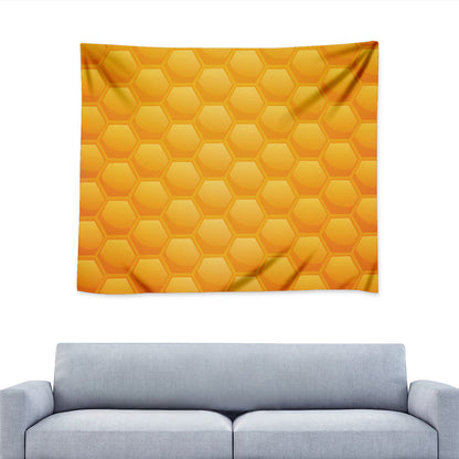 Honeycomb Pattern Print Tapestry