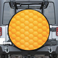 Honeycomb Pattern Print Tire Cover