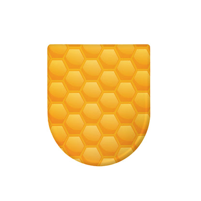 Honeycomb Pattern Print Toilet Lid Cover