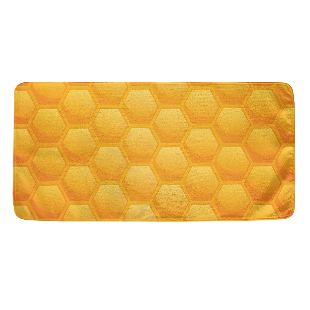Honeycomb Pattern Print Towel