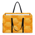 Honeycomb Pattern Print Utility Tote Bag