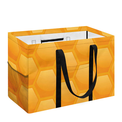 Honeycomb Pattern Print Utility Tote Bag