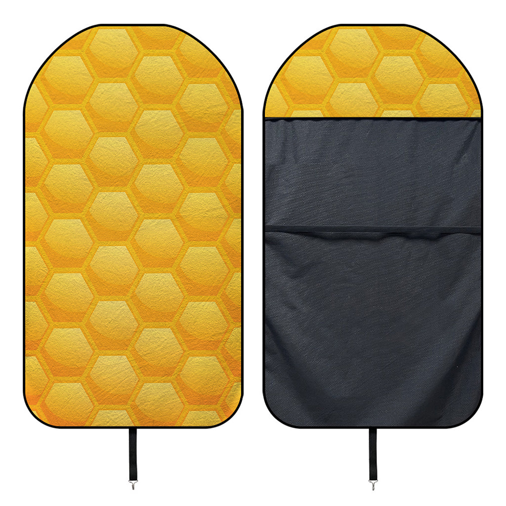Honeycomb Pattern Print Waterproof Car Seat Cover
