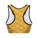 Honeycomb Pattern Print Women's Sports Bra