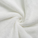 White Pink Marble Print Hooded Bathrobe