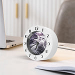 Horror Cobweb Print Alarm Clock