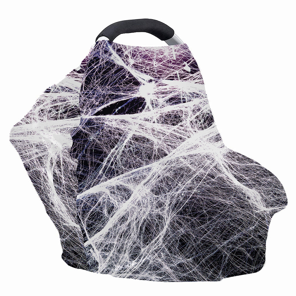 Horror Cobweb Print Baby Seat Cover
