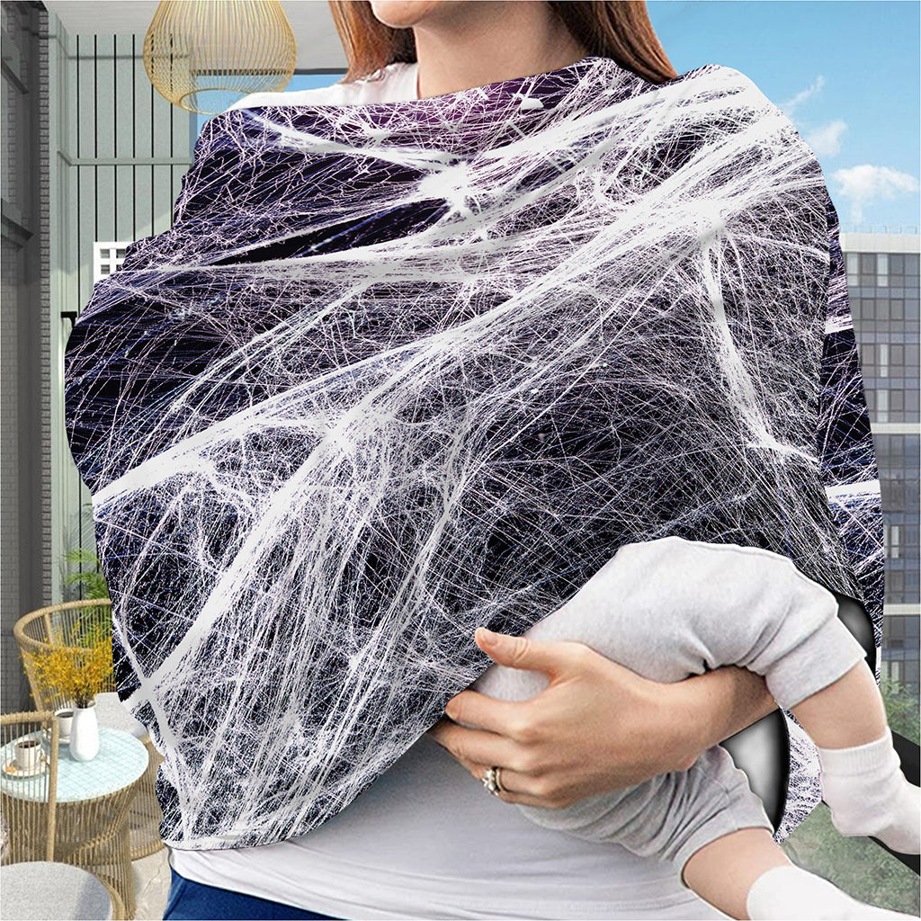 Horror Cobweb Print Baby Seat Cover
