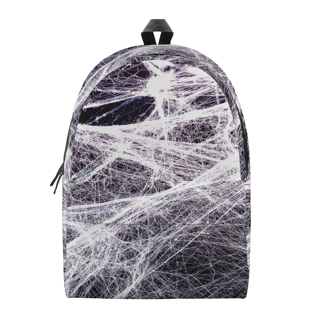 Horror Cobweb Print Backpack