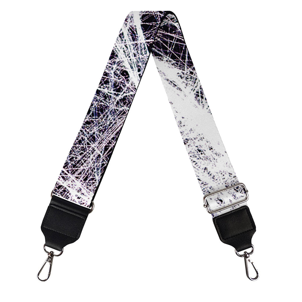 Horror Cobweb Print Bag Strap