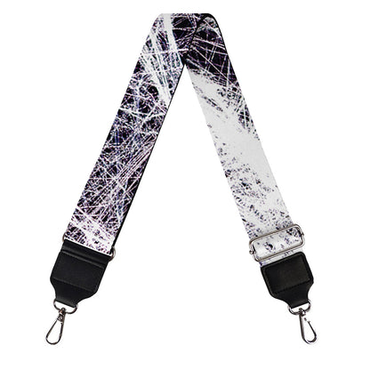 Horror Cobweb Print Bag Strap