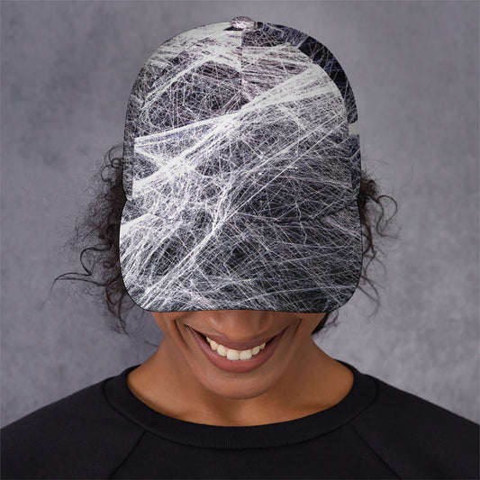 Horror Cobweb Print Baseball Cap