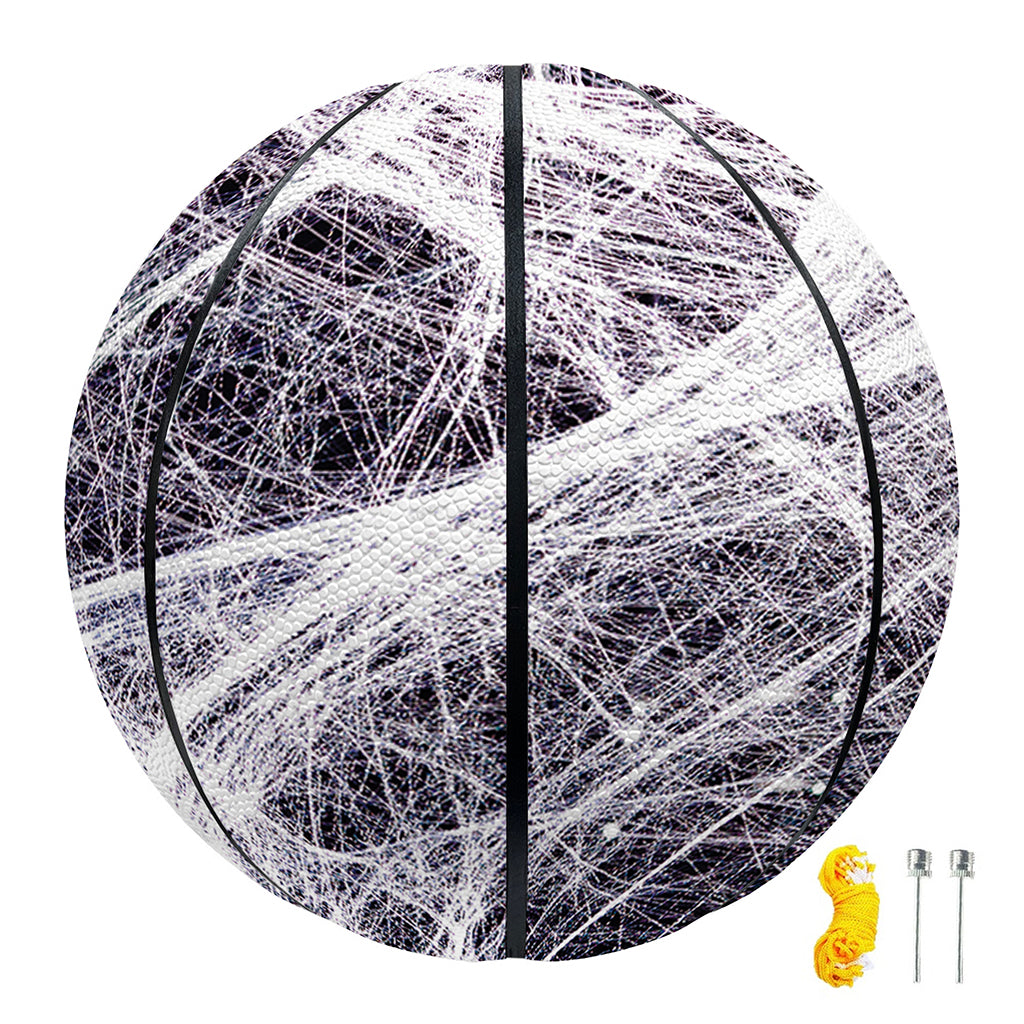 Horror Cobweb Print Basketball