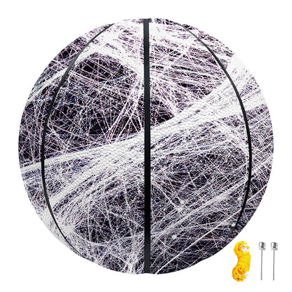 Horror Cobweb Print Basketball