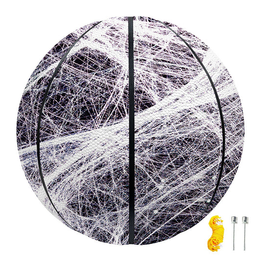 Horror Cobweb Print Basketball