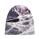 Horror Cobweb Print Beanie