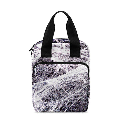 Horror Cobweb Print Bible Tote Bag
