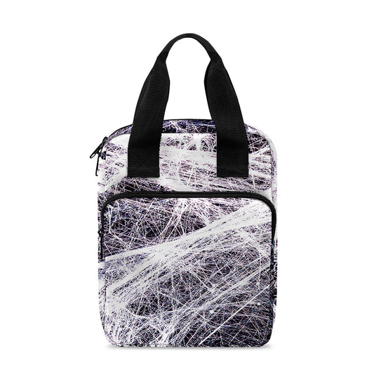 Horror Cobweb Print Bible Tote Bag