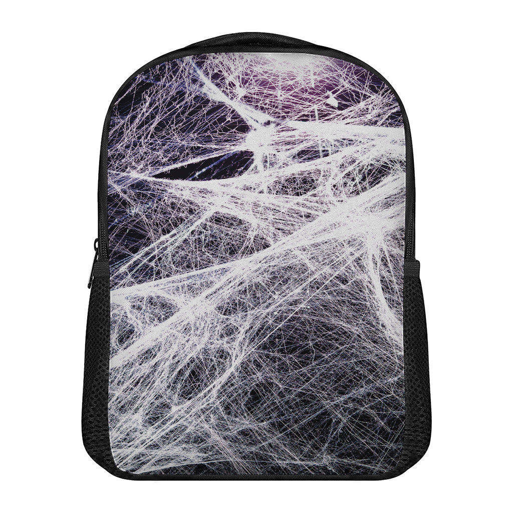 Horror Cobweb Print Casual Backpack